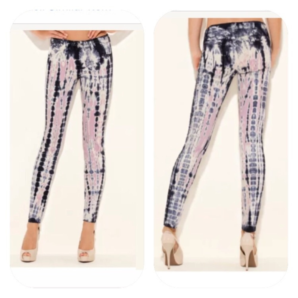 GUESS BRITTNEY ANKLE SKINNY TIE-DYE JEANS SIZE 26